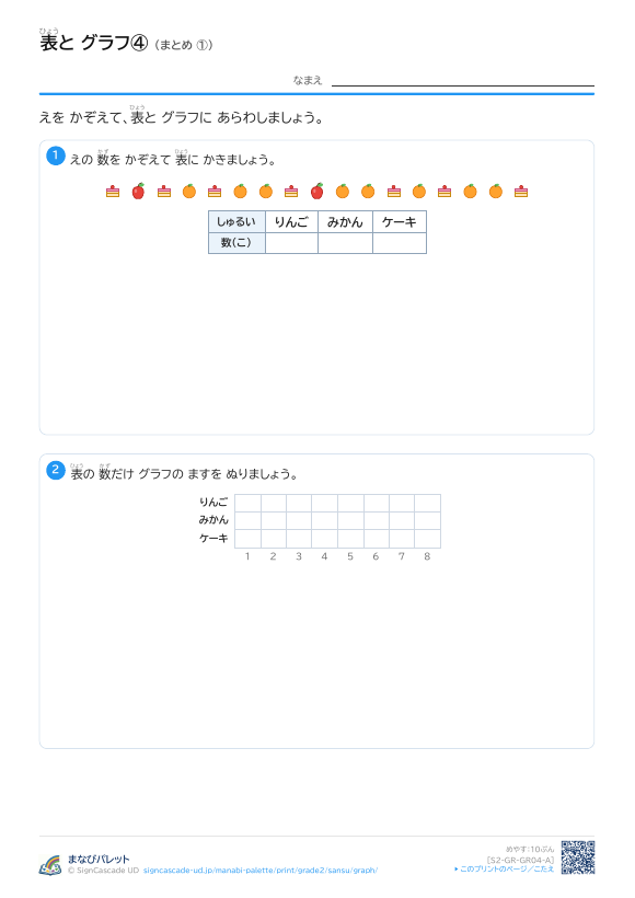 表と グラフ④ まとめ ① プレビュー
