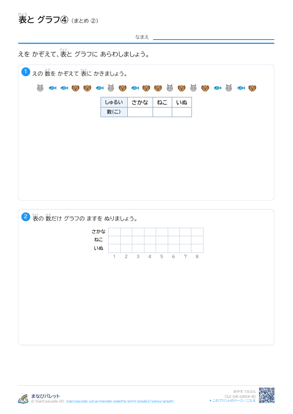 表と グラフ④ まとめ ② プレビュー