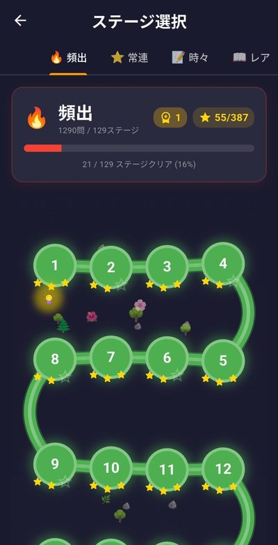 ステージ選択マップ